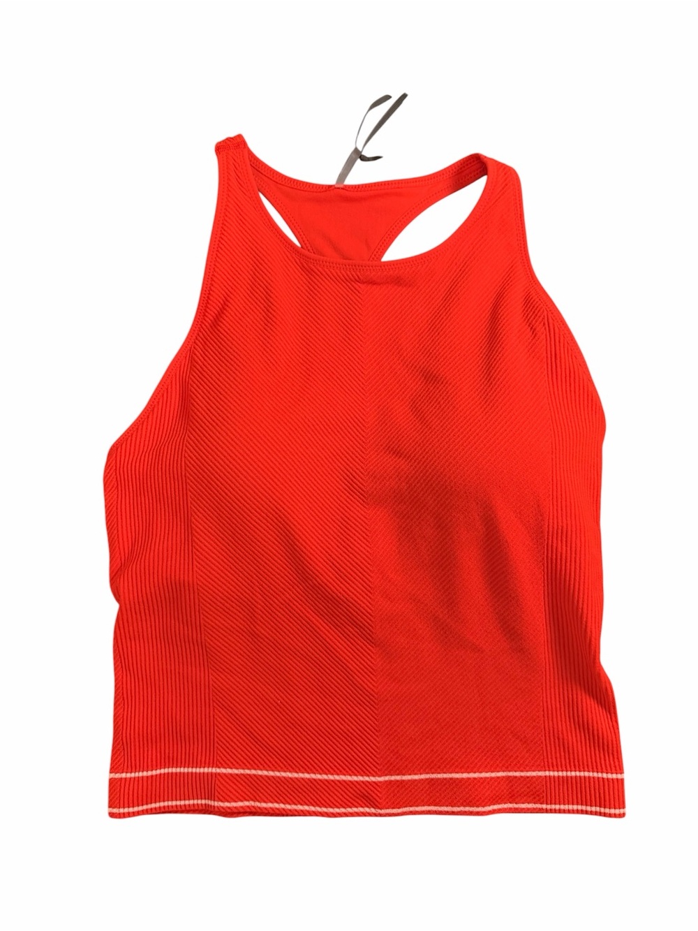 CALIA Bright Red Ribbed Racerback Tank Top - size M - light support NWT